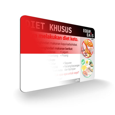 Indonesian Keto Diet Card