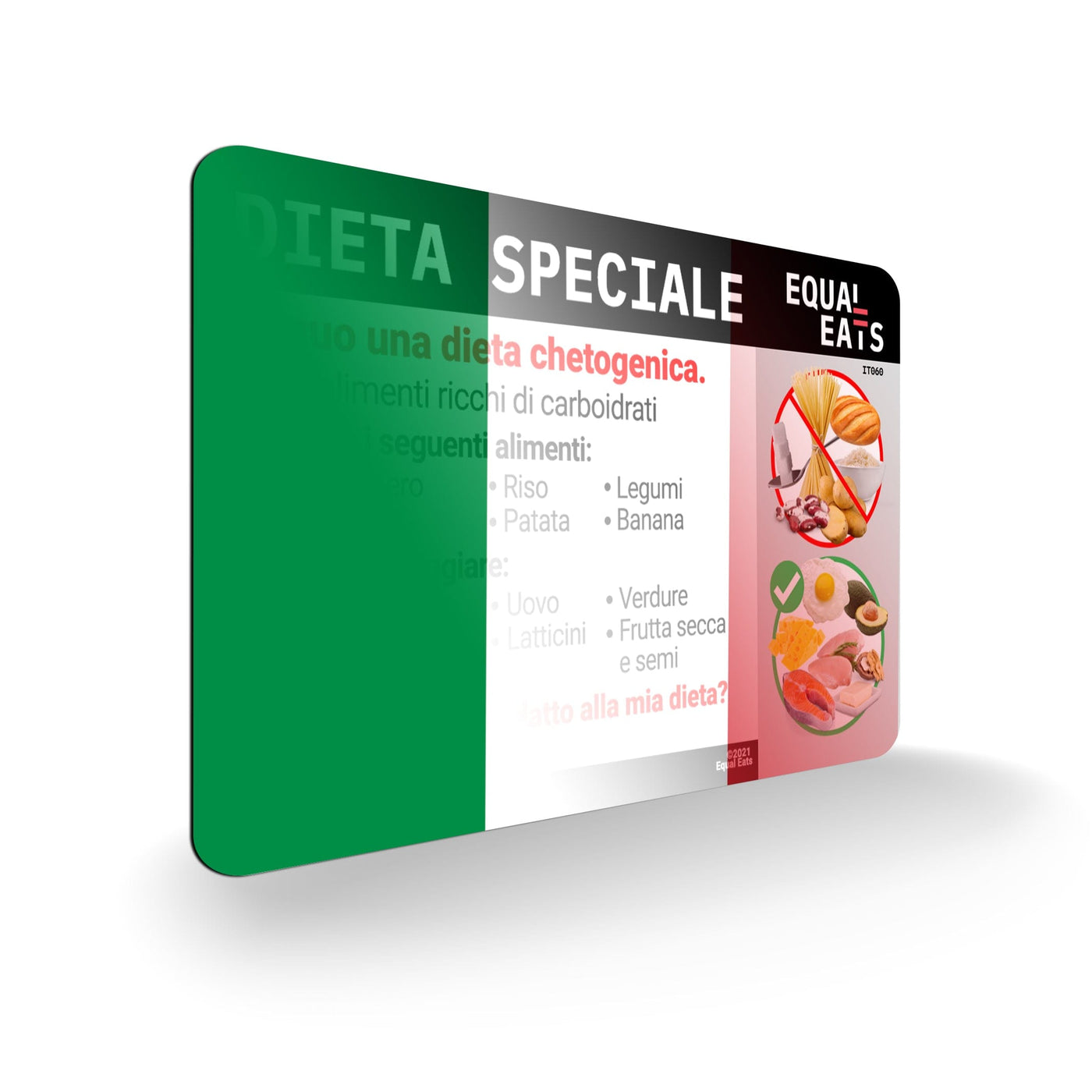 Italian Keto Diet Card