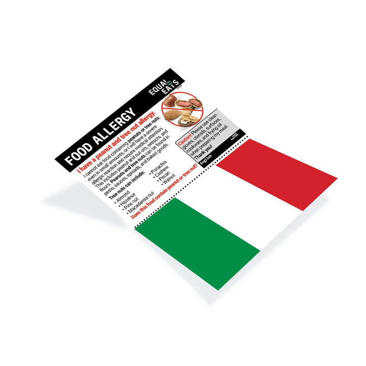 Peanut and nuts in Italian