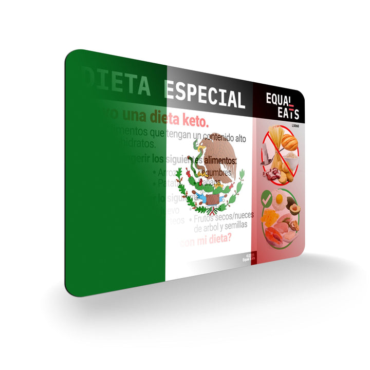 Spanish (Latin America) Keto Diet Card