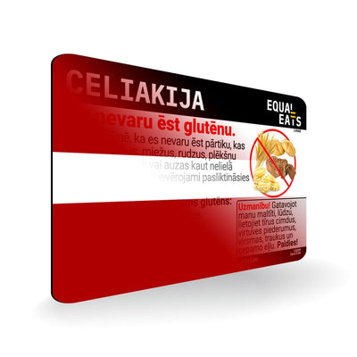 Latvian Celiac Disease Card - Gluten Free Travel in Latvia