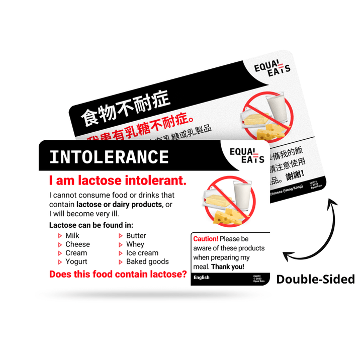 Latvian Lactose Intolerance Card