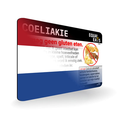 Dutch Celiac Disease Card - Gluten Free Travel in Netherlands