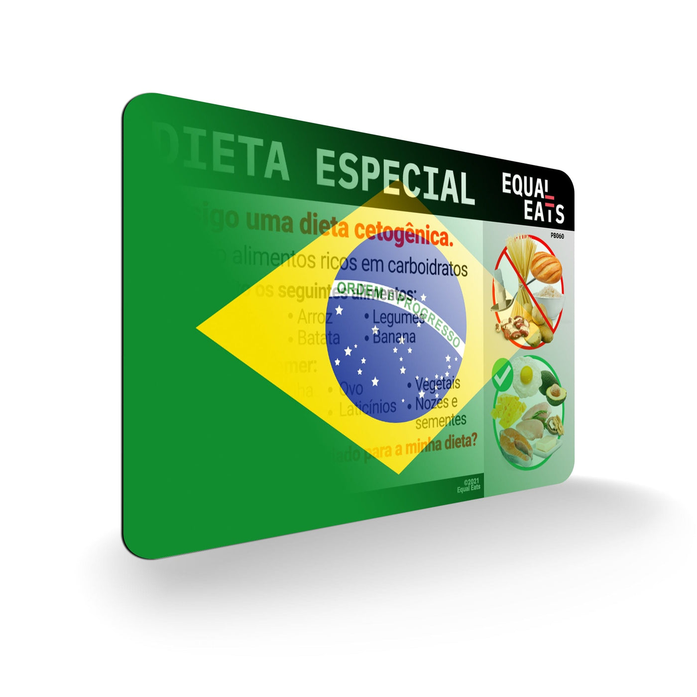 Portuguese (Brazil) Keto Diet Card