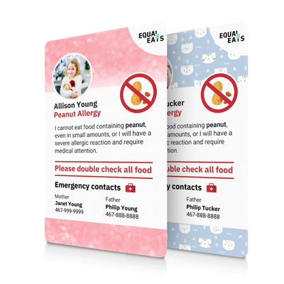 Peanut Allergy ID Card by Equal Eats