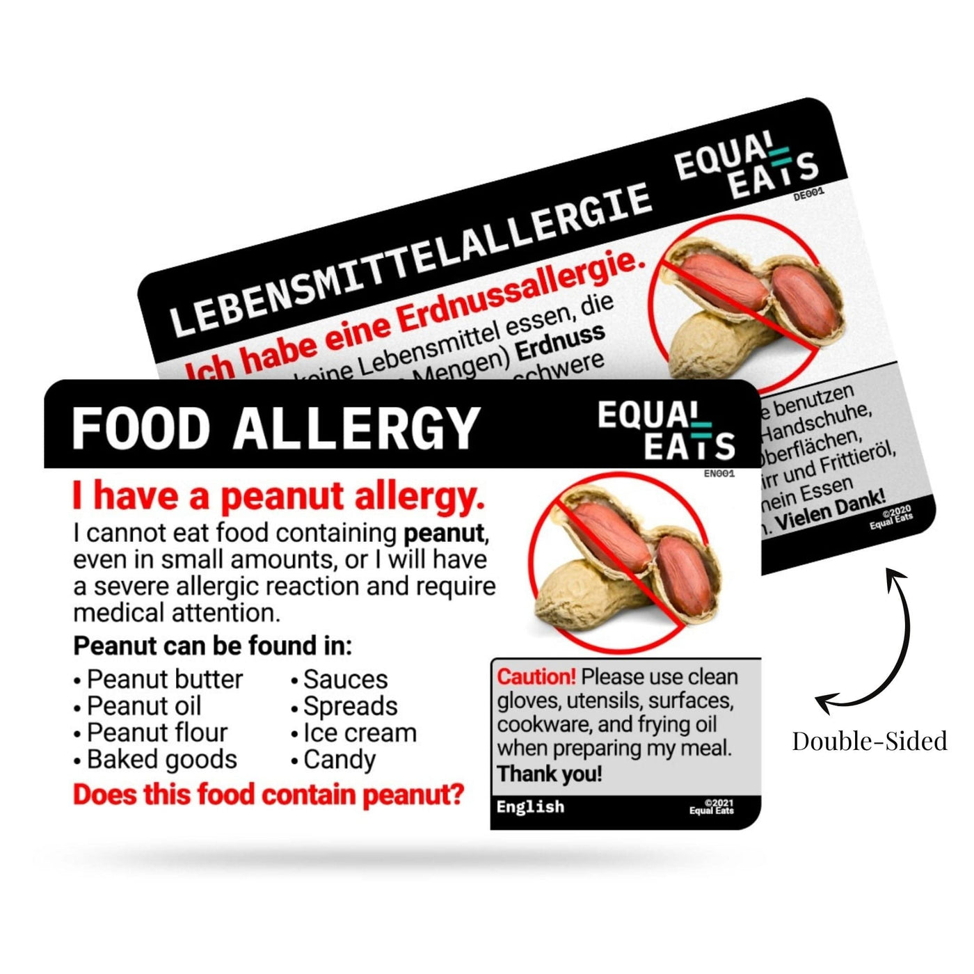 7-Card Food Allergy Travel Pack