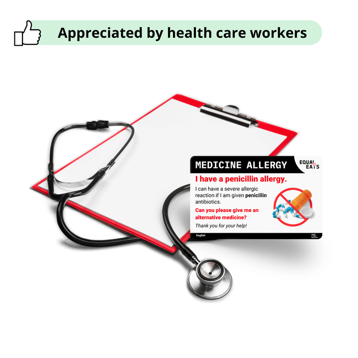 Arabic Penicillin Allergy Card