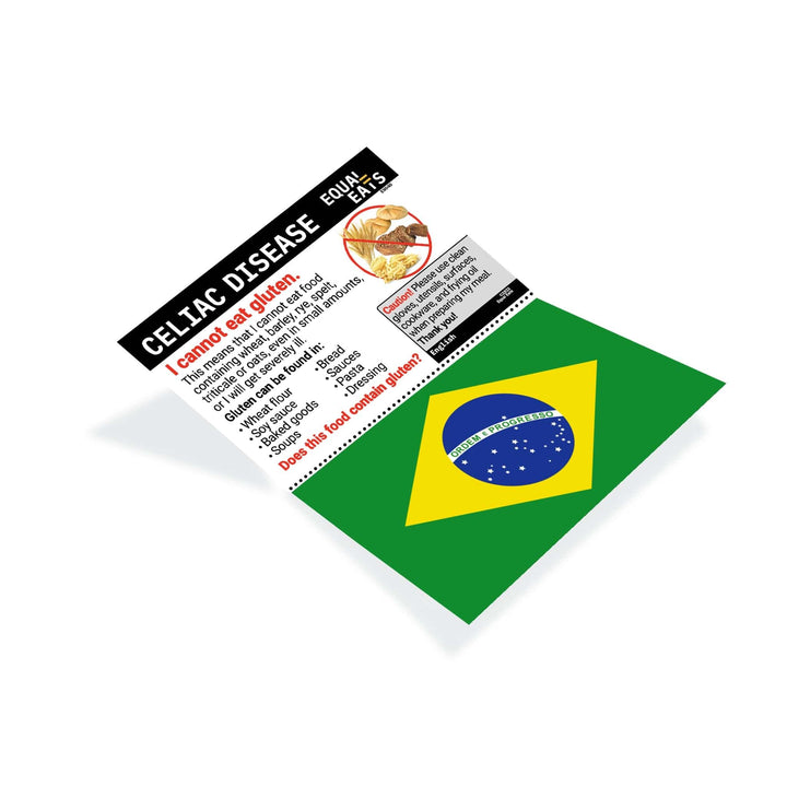 Portuguese Gluten Free Card