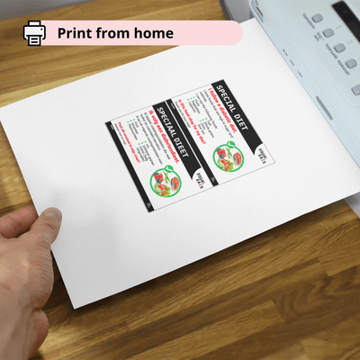 Printable Diabetic Chef Card