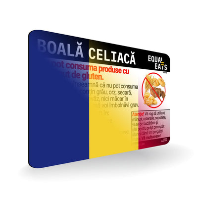Romanian Celiac Disease Card - Gluten Free Travel in Romania