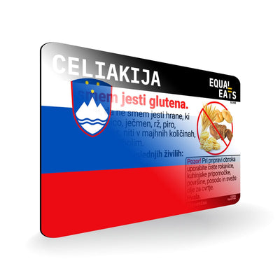 Slovenian Celiac Disease Card - Gluten Free Travel in Slovenia