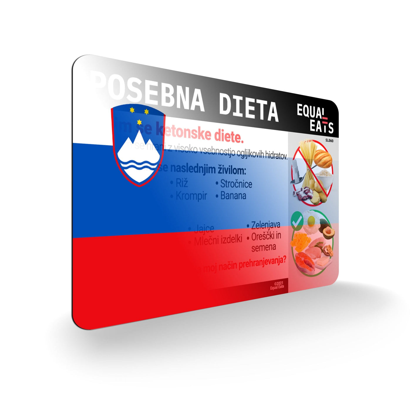 Slovenian Keto Diet Card