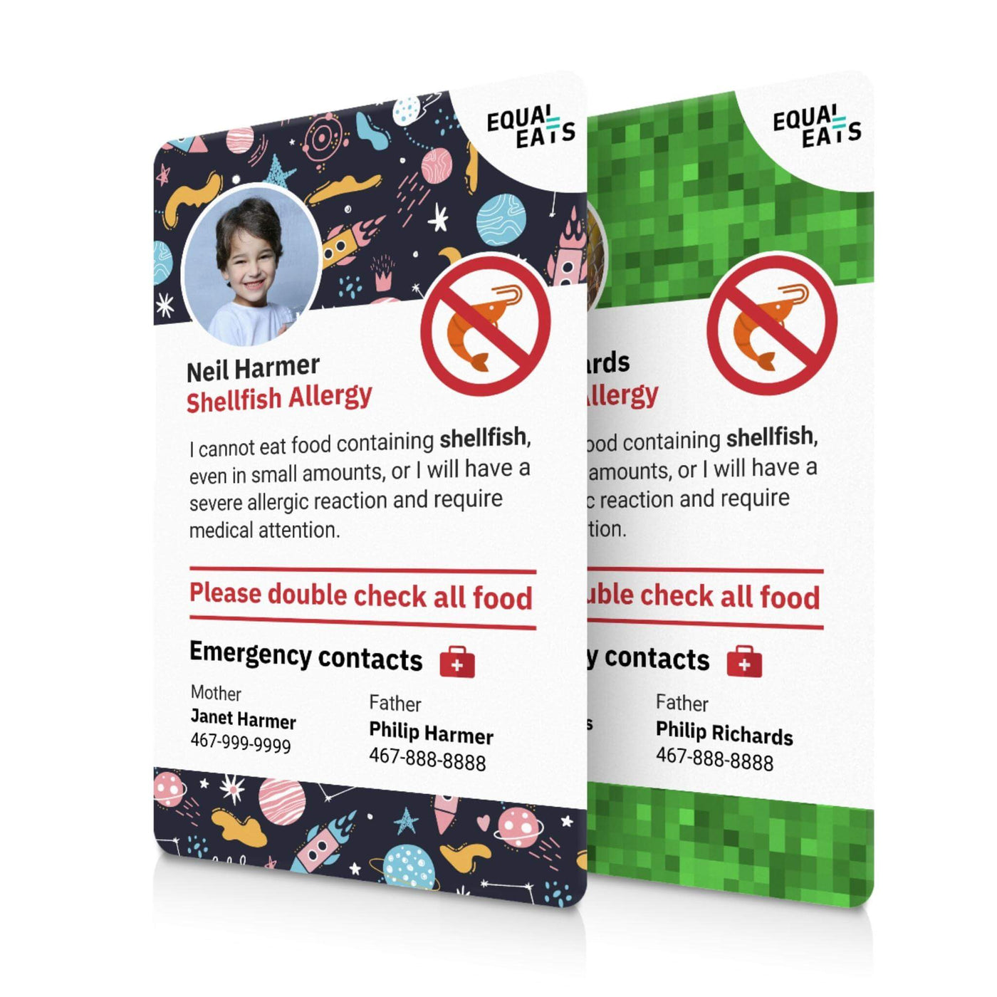Shellfish Allergy ID Card (EqualEats)