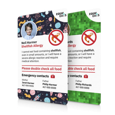 Shellfish Allergy ID Card (EqualEats)
