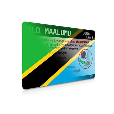 Swahili Low FODMAP Card