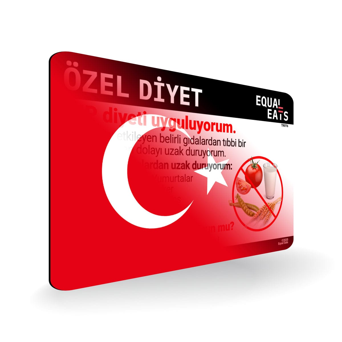 AIP Diet in Turkish. AIP Diet Card for Turkey