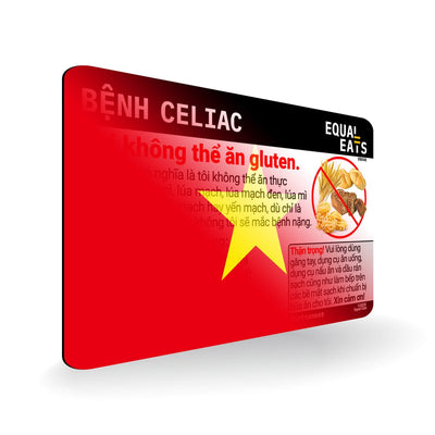 Vietnamese Celiac Disease Card - Gluten Free Travel in Vietnam