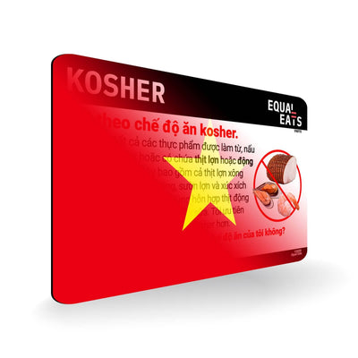 Kosher Diet in Vietnamese. Kosher Card for Vietnam