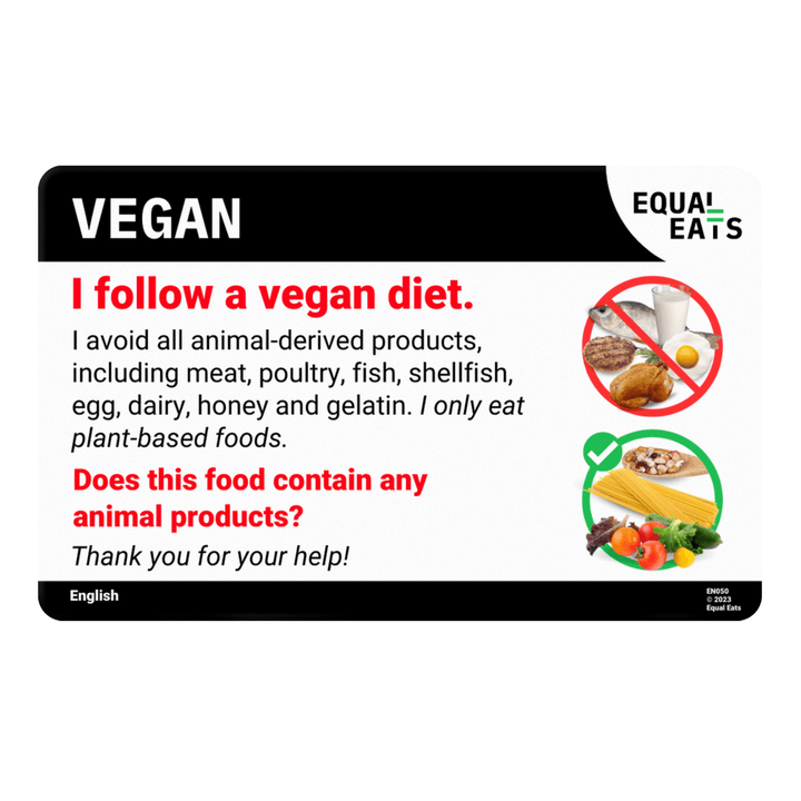 Thai Vegan Card