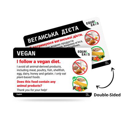 Vegan Card in English (Printable)