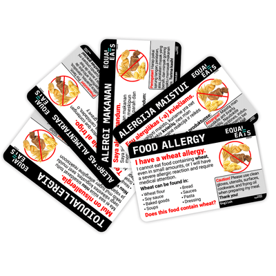 Wheat Allergy Translation Cards - Equal Eats